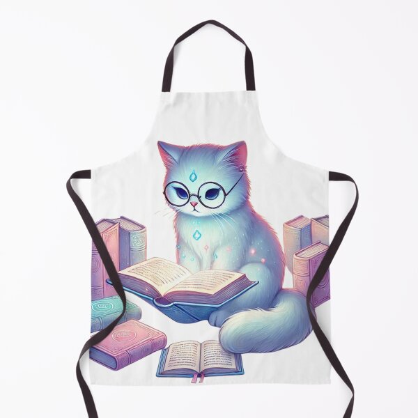 Item preview, Pastel Cat Wizard Studying Magic Texts designed and sold by takeng07.