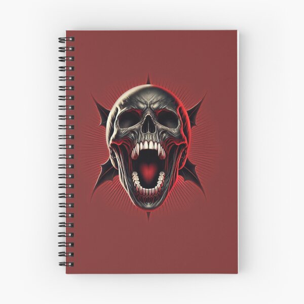 Item preview, Red Screaming Skull With Fangs designed and sold by Sunrise427.