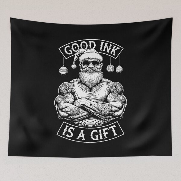 Item preview, Santa Claus Tattoo Funny Good Ink Is A Gift Inked Christmas designed and sold by GrandeDuc.