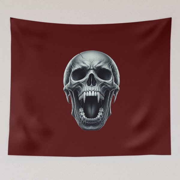 Item preview, Screaming Skull With Fangs designed and sold by Sunrise427.