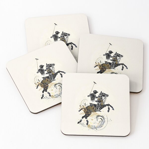 Item preview, onward, polo player black designed and sold by Rhea Silvia Will.