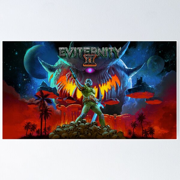 Item preview, Eviternity II key art with logo designed and sold by ukiro.