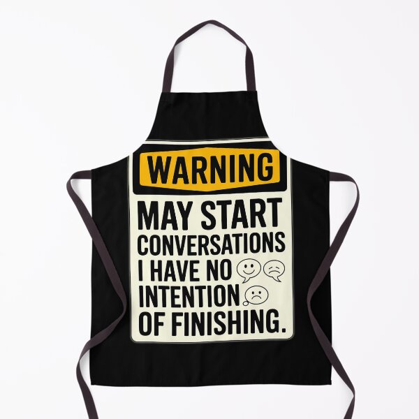 Item preview, Funny Warning Conversation Starter Quote Design designed and sold by ZetaDream.