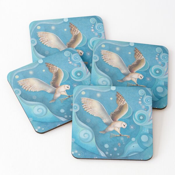 Item preview, Flying Barn owl Holding A Key designed and sold by Imagine Boshstar Art.