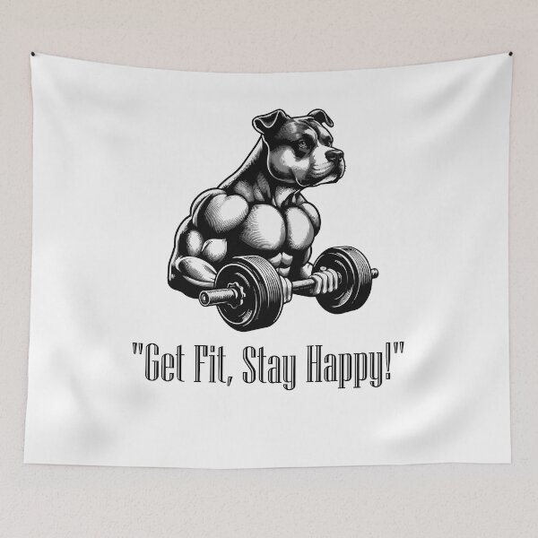 Item preview, Get Fit & Stay Happy with Dog Lifting designed and sold by Papinour.