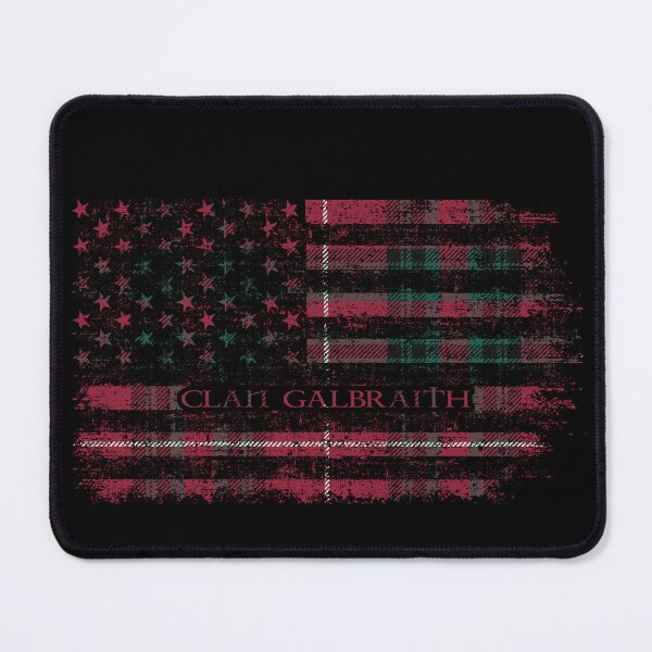 Item preview, Clan Galbraith Maroon Scottish tartan US flag Scotland designed and sold by Clan1093.
