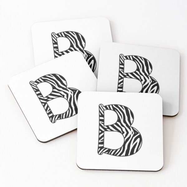 Item preview, Uppercase letter B with zebra stripe pattern designed and sold by Audrey Janvier | AJD.