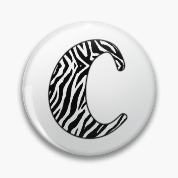 Item preview, Uppercase letter C with zebra stripe pattern designed and sold by Audrey Janvier | AJD.