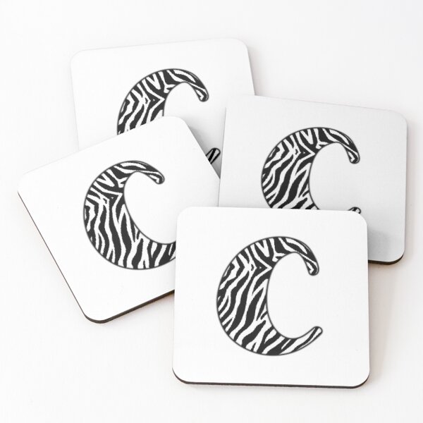 Item preview, Uppercase letter C with zebra stripe pattern designed and sold by Audrey Janvier | AJD.
