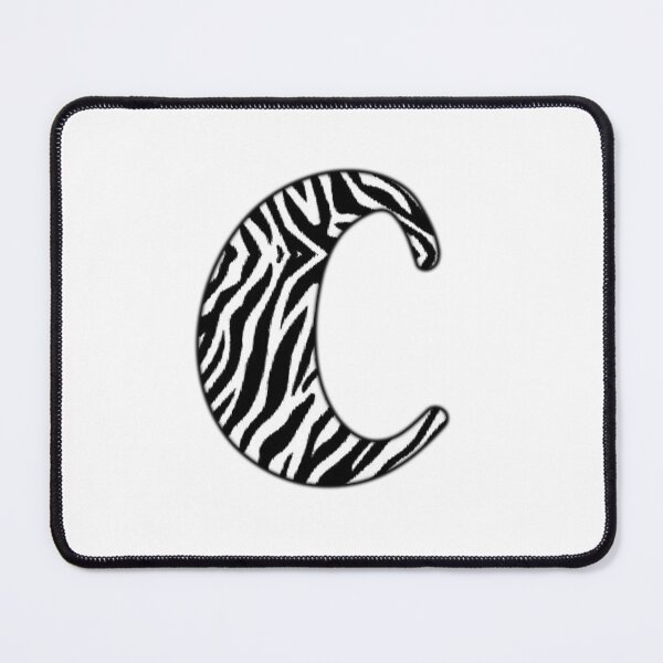 Item preview, Uppercase letter C with zebra stripe pattern designed and sold by Audrey Janvier | AJD.