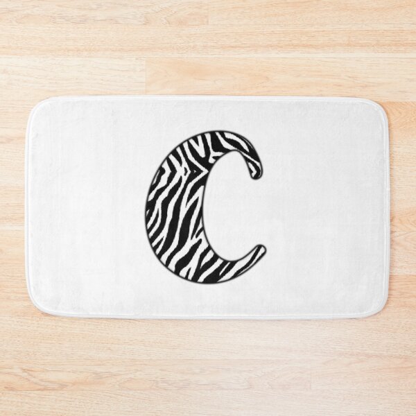 Item preview, Uppercase letter C with zebra stripe pattern designed and sold by Audrey Janvier | AJD.