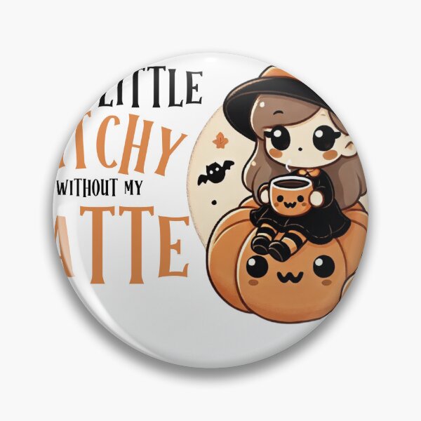Item preview, Little Cute Witchy With Latte designed and sold by The Art of Kkatarynka.