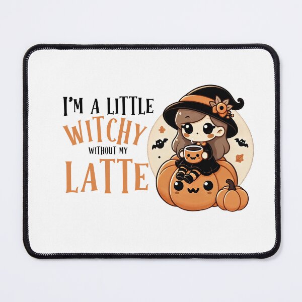 Item preview, Little Cute Witchy With Latte designed and sold by The Art of Kkatarynka.