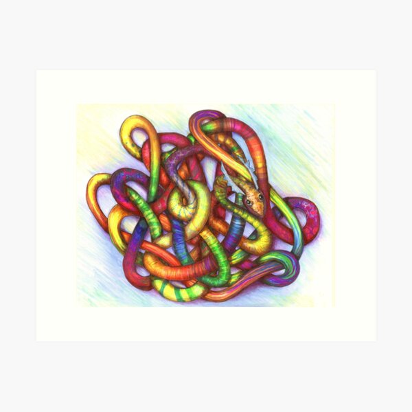 Item preview, Endless Snake designed and sold by FishWithATopHat.
