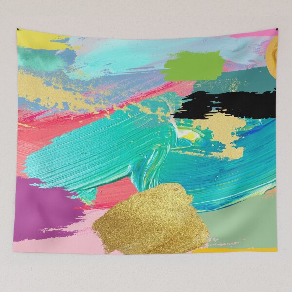 Item preview, Colourful Abstract Painting, Brush Strokes designed and sold by larissa-myrie.