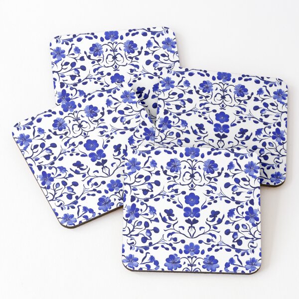 Item preview, Delfts Blue Tile Seamless Pattern  designed and sold by ThaiArtShop.