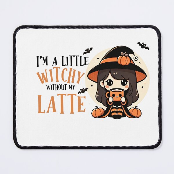 Item preview, Little Cute Witchy With Latte designed and sold by The Art of Kkatarynka.