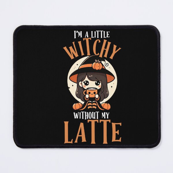 Item preview, Little Cute Witchy With Latte designed and sold by The Art of Kkatarynka.