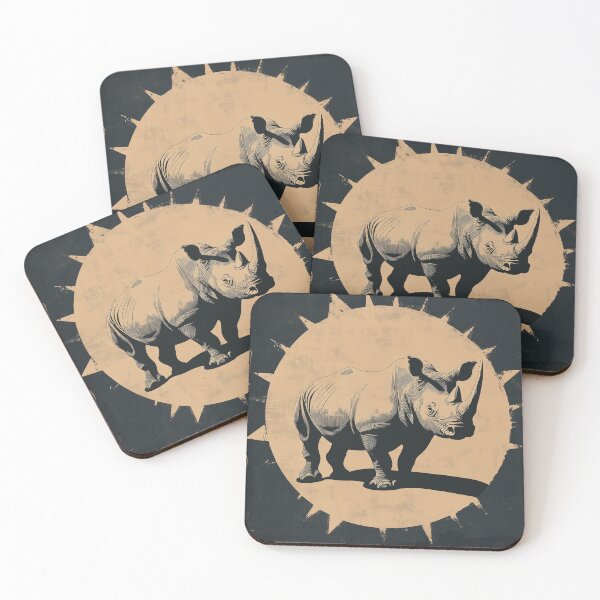 Item preview, The logo of a wild rhino. designed and sold by GagamellGray.
