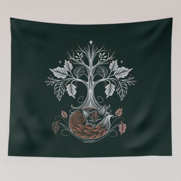 Item preview, Sleeping Fox – Mystical Autumn Forest designed and sold by Christine Krahl.