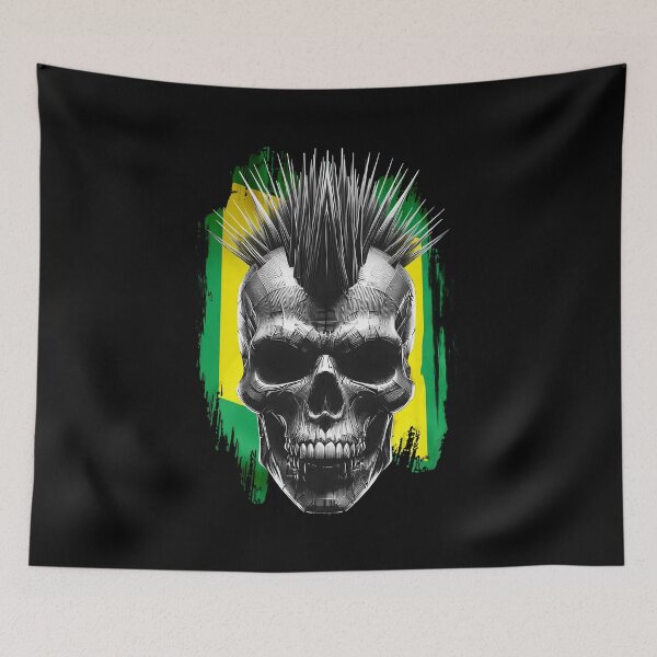 Item preview, Brazilian Punk Skull designed and sold by Black Wolf Style.