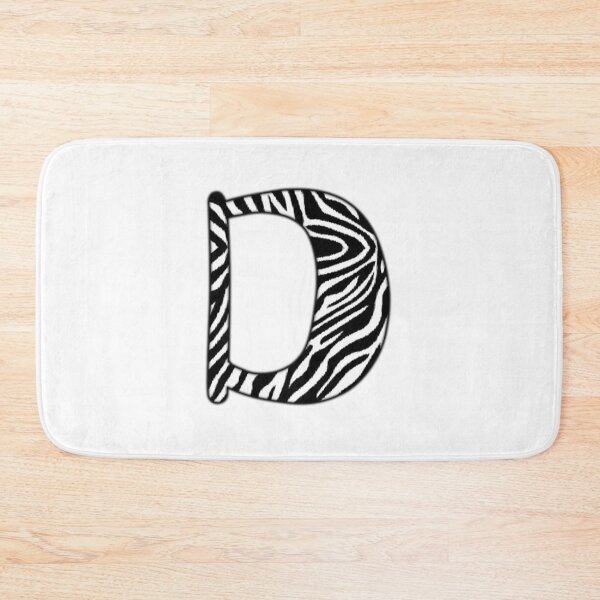 Item preview, Uppercase letter D with zebra stripe pattern designed and sold by Audrey Janvier | AJD.
