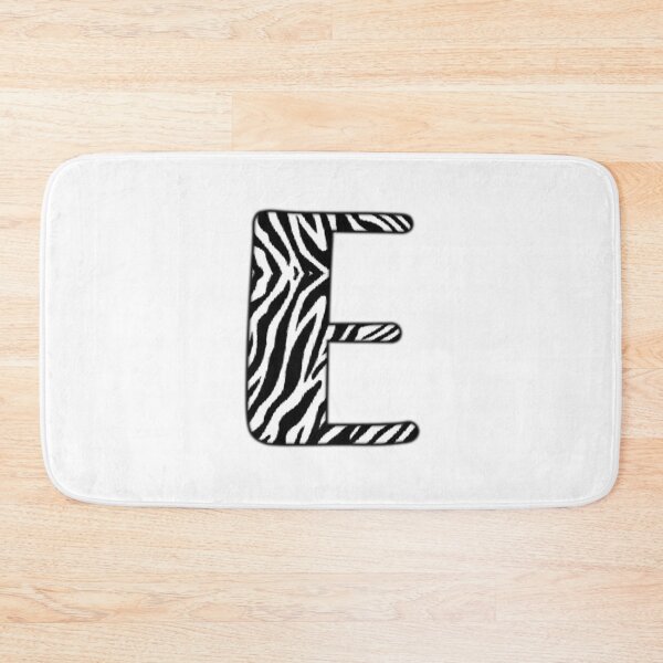 Item preview, Uppercase letter E with zebra stripe pattern designed and sold by Audrey Janvier | AJD.
