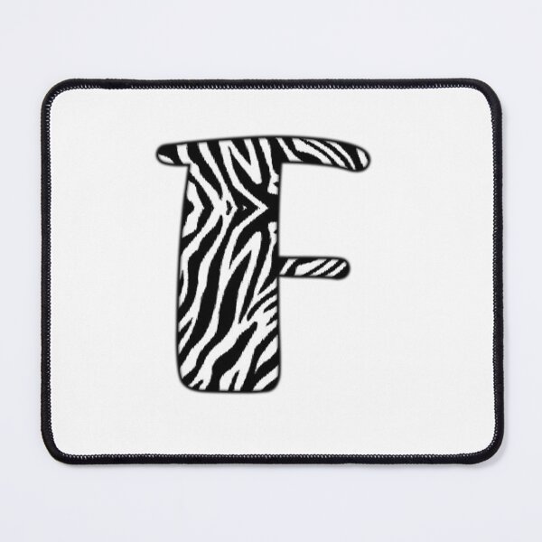 Item preview, Uppercase letter F with zebra stripe pattern designed and sold by Audrey Janvier | AJD.