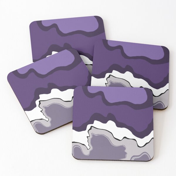 Item preview, Retro Swirls Liquid Swirl Abstract Pattern 70s Style Lilac 3 of 4 designed and sold by Beachy.