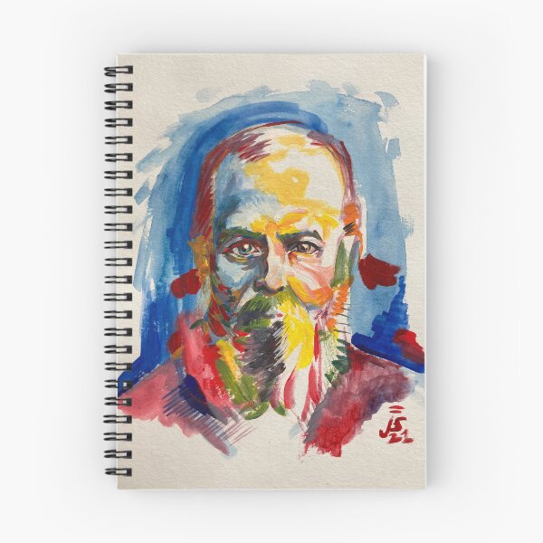 Item preview, Dostoyevsky in watercolor designed and sold by Leon Schreiber.