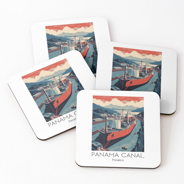 Item preview, A Vintage Travel Illustration of the Panama Canal - Panama  designed and sold by GoodOldVintage.