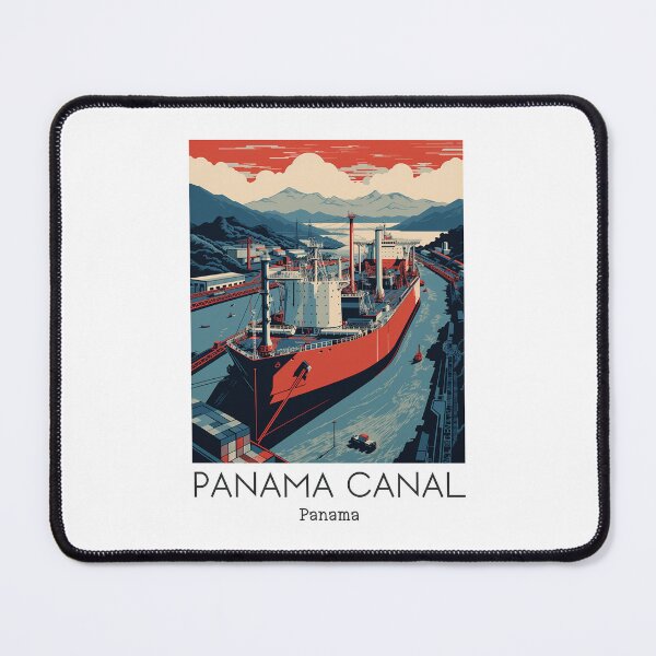 Item preview, A Vintage Travel Illustration of the Panama Canal - Panama  designed and sold by GoodOldVintage.