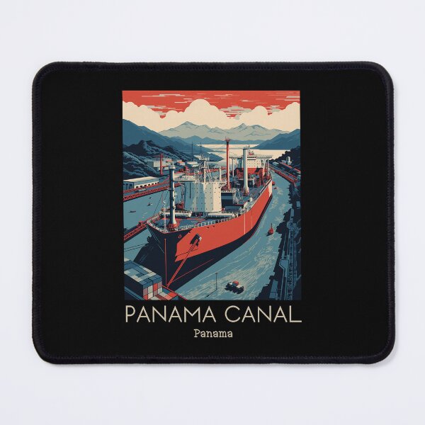 Item preview, A Vintage Travel Illustration of the Panama Canal - Panama  designed and sold by GoodOldVintage.
