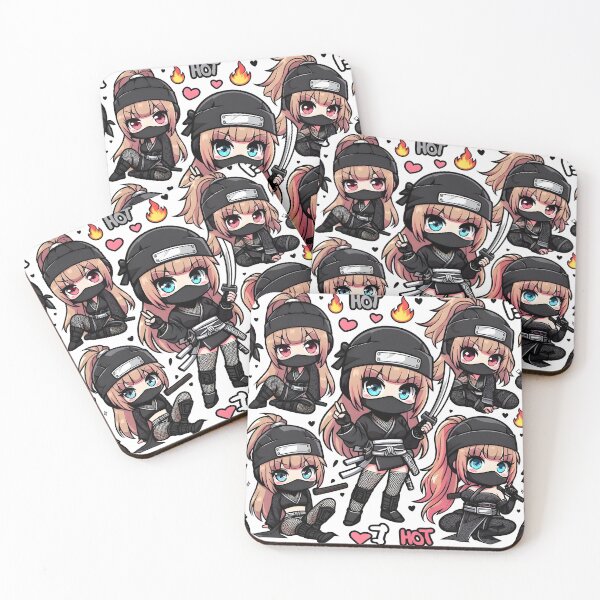 Item preview, Hot Chibi ninja pattern 2.0 designed and sold by StickyGuys.