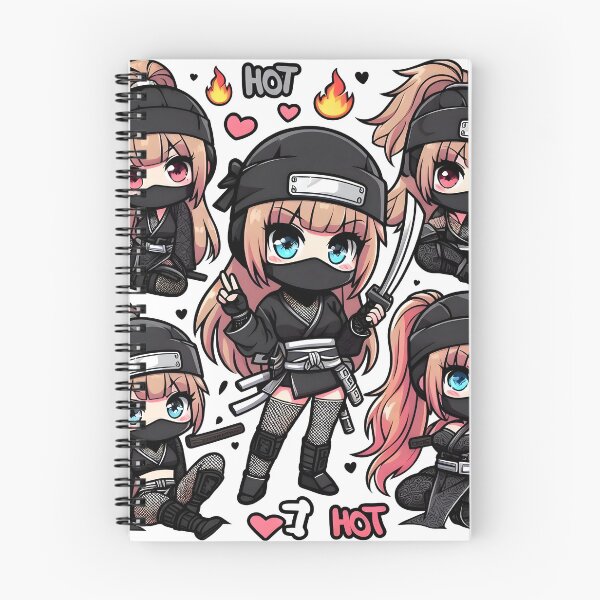 Item preview, Hot Chibi ninja pattern 2.0 designed and sold by StickyGuys.