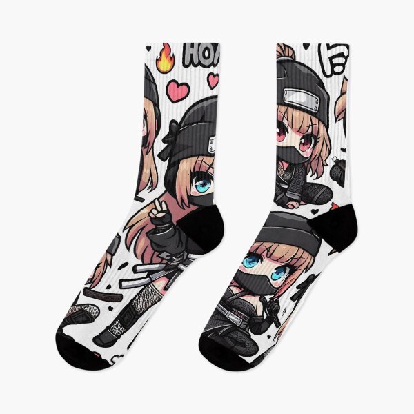 Item preview, Hot Chibi ninja pattern 2.0 designed and sold by StickyGuys.