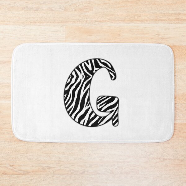 Item preview, Uppercase letter G with zebra stripe pattern designed and sold by Audrey Janvier | AJD.