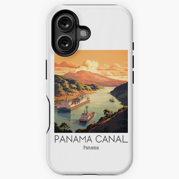 Item preview, A Vintage Travel Illustration of the Panama Canal - Panama  designed and sold by GoodOldVintage.