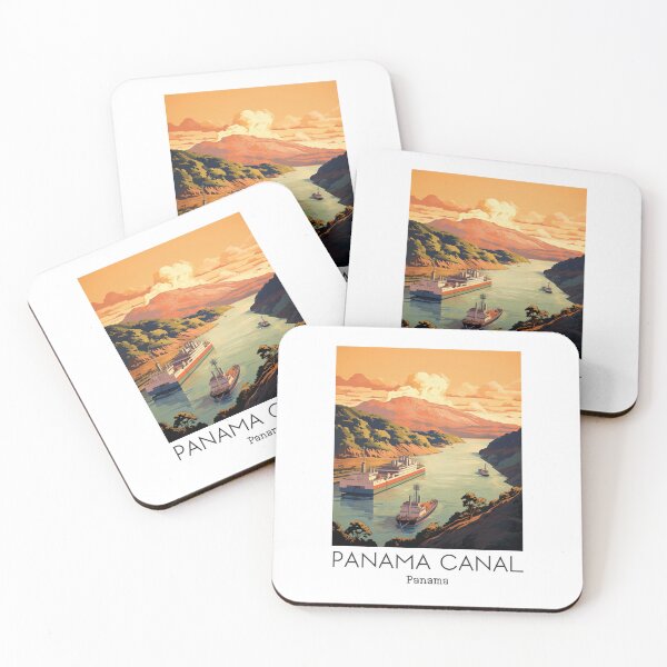 Item preview, A Vintage Travel Illustration of the Panama Canal - Panama  designed and sold by GoodOldVintage.