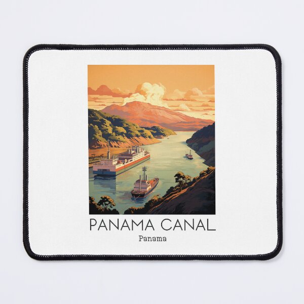 Item preview, A Vintage Travel Illustration of the Panama Canal - Panama  designed and sold by GoodOldVintage.