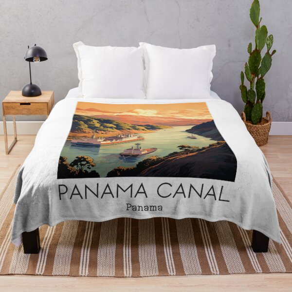 Item preview, A Vintage Travel Illustration of the Panama Canal - Panama  designed and sold by GoodOldVintage.