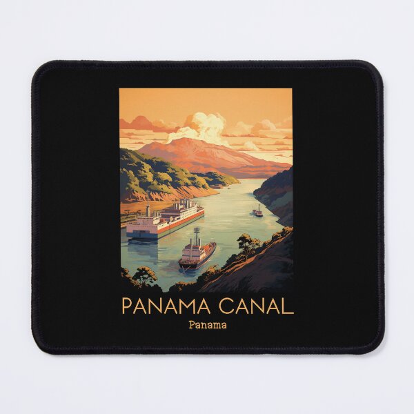Item preview, A Vintage Travel Illustration of the Panama Canal - Panama  designed and sold by GoodOldVintage.