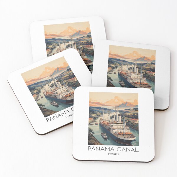 Item preview, A Vintage Travel Illustration of the Panama Canal - Panama  designed and sold by GoodOldVintage.