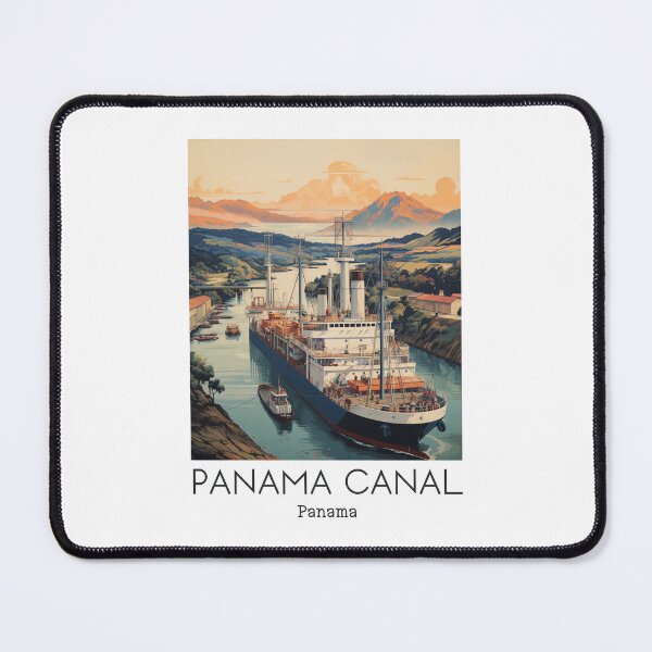 Item preview, A Vintage Travel Illustration of the Panama Canal - Panama  designed and sold by GoodOldVintage.