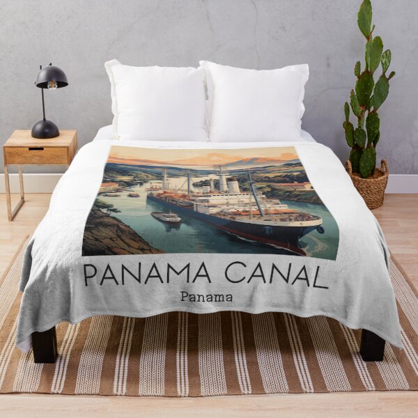 Item preview, A Vintage Travel Illustration of the Panama Canal - Panama  designed and sold by GoodOldVintage.
