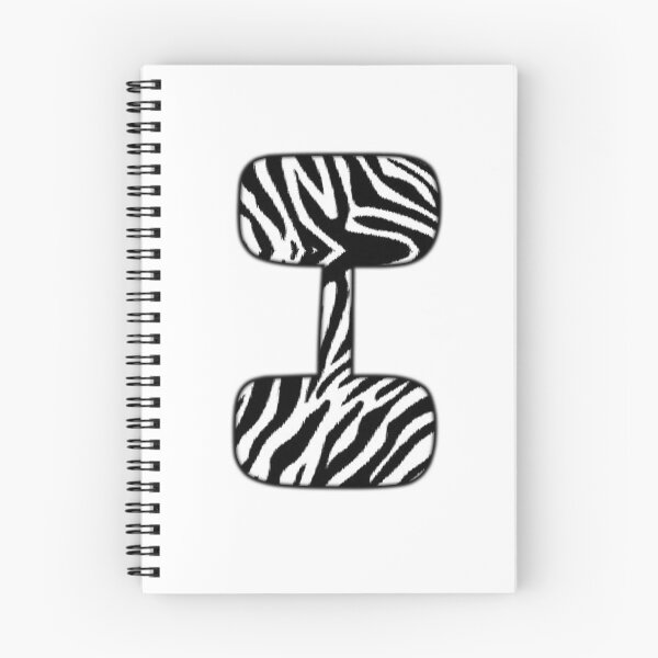 Item preview, Uppercase letter I with zebra stripe pattern designed and sold by Audrey Janvier | AJD.