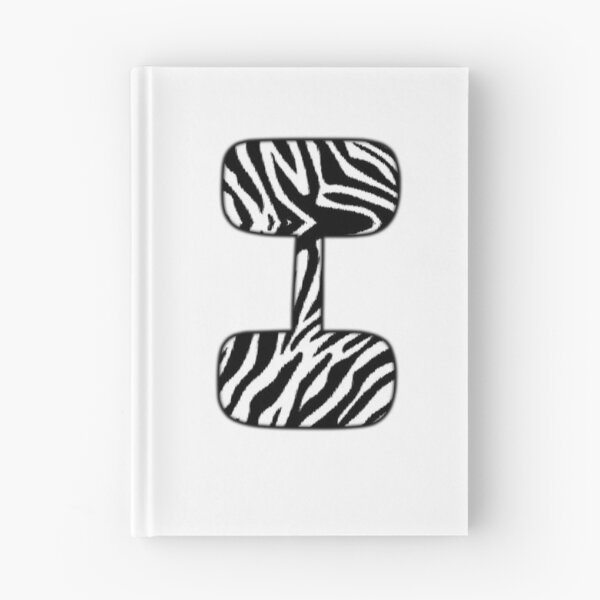 Item preview, Uppercase letter I with zebra stripe pattern designed and sold by Audrey Janvier | AJD.