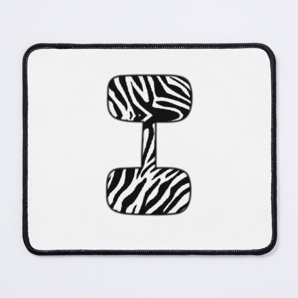 Item preview, Uppercase letter I with zebra stripe pattern designed and sold by Audrey Janvier | AJD.