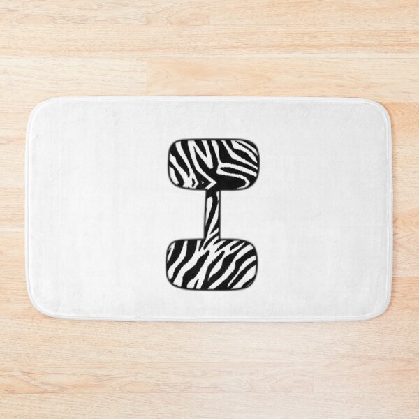 Item preview, Uppercase letter I with zebra stripe pattern designed and sold by Audrey Janvier | AJD.