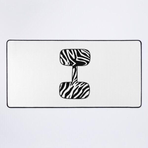 Item preview, Uppercase letter I with zebra stripe pattern designed and sold by Audrey Janvier | AJD.